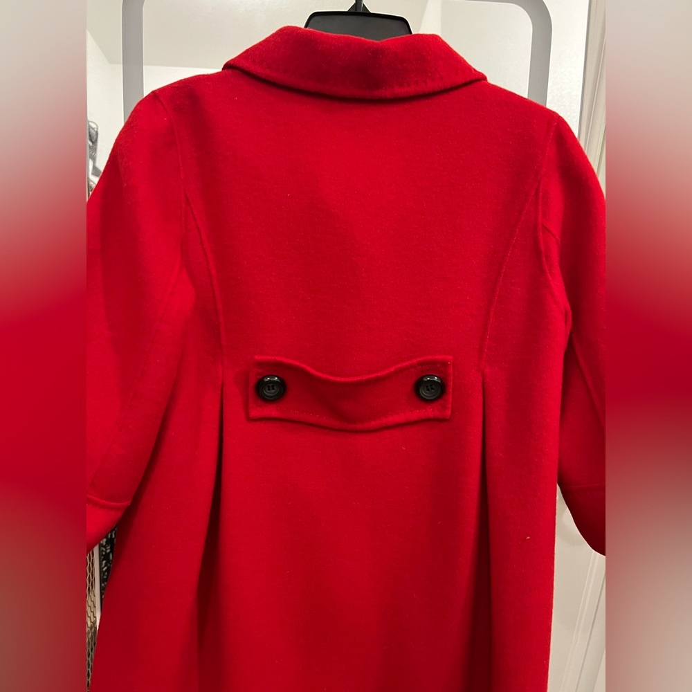 Red wool coat - Picture 5 of 5